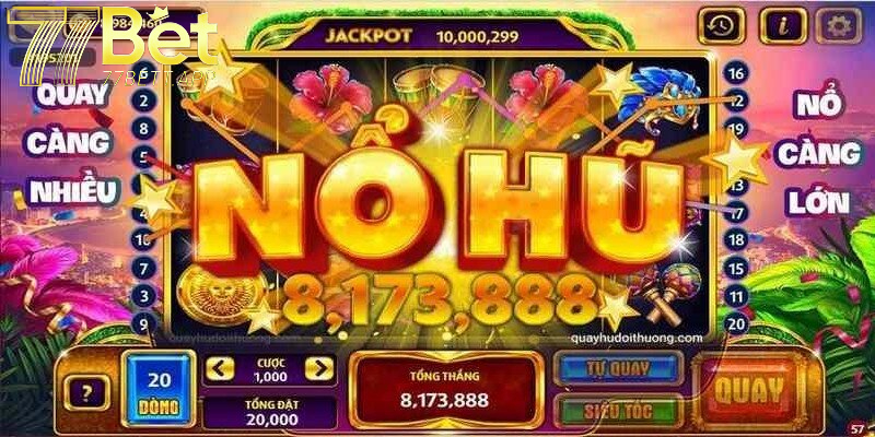 Nổ Hũ 77bet sử dụng công nghệ tân tiến nhất áp dụng vào các trò chơi