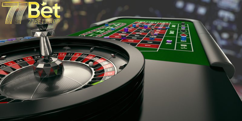 Trò chơi bánh xe may mắn Roulette 77bet được nhiều người lựa chọn